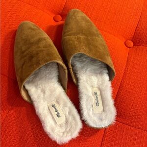Madewell Tan Suede Women's Slippers